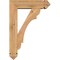 Ekena Millwork Olympic Arts and Crafts Smooth Bracket w/ Offset Brace, Western Red Cedar, 5 1/2"W x 18"D x 26"H BKT0604X18X26OLY03SWR - alternate 3